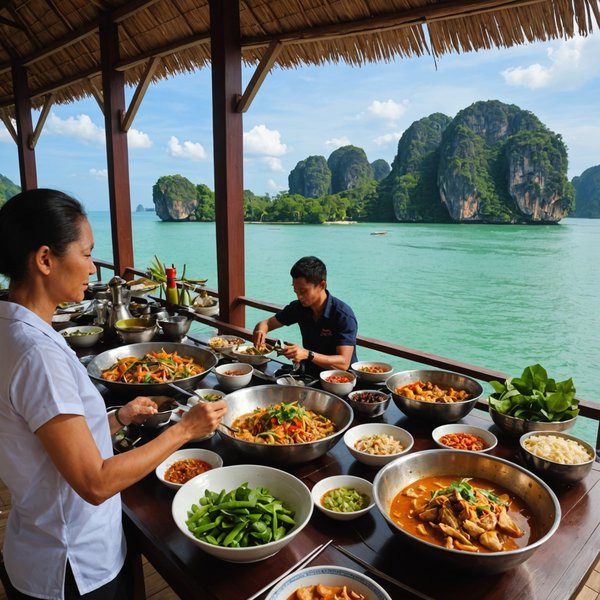 Quels conseils pour une location de vacances en Thaïlande avec des cours de cuisine thaïlandaise et des excursions en bateau?