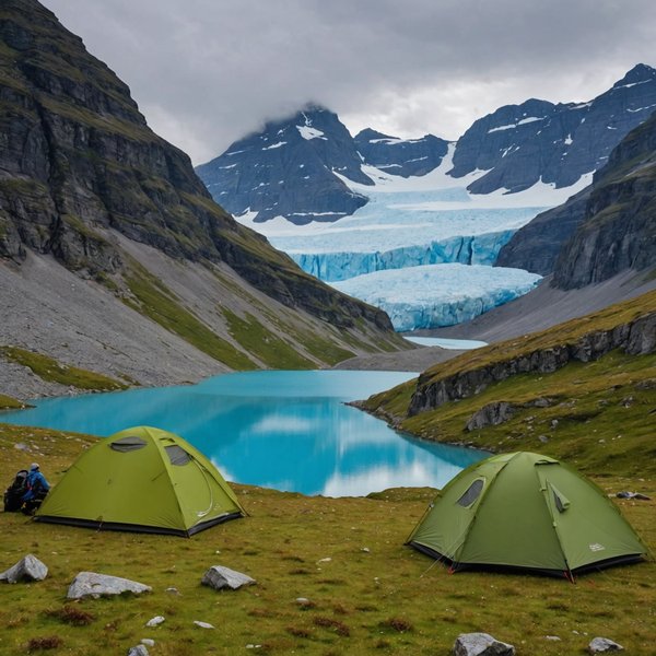 Comment organiser un camping pour une expédition de randonnée en région de glaciers?